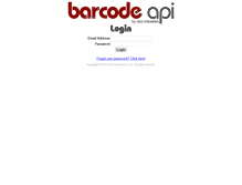 Tablet Screenshot of barcodeapi.com